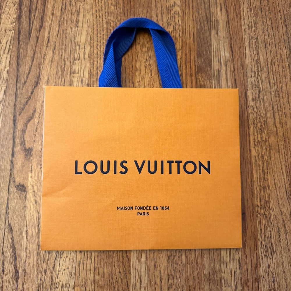 LOUIS VUITTON small paper gift bag with handles